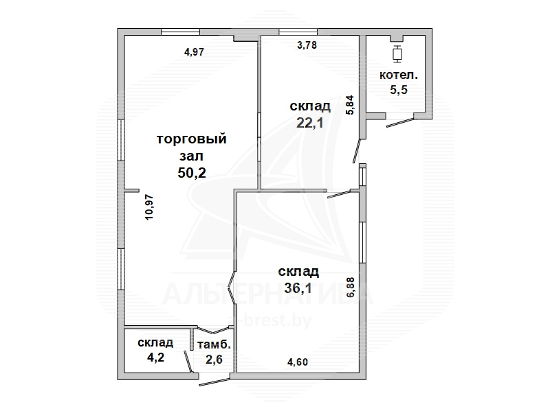  116.2м.кв. (участок 4.66сот.), Брестский