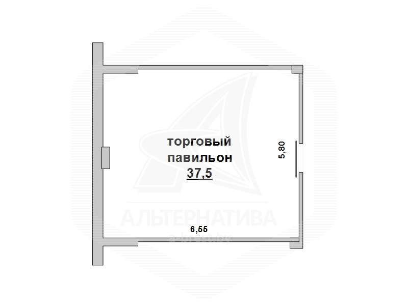  37.5м.кв. Центральная